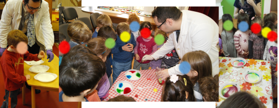 Figure 4. Experiment with milk